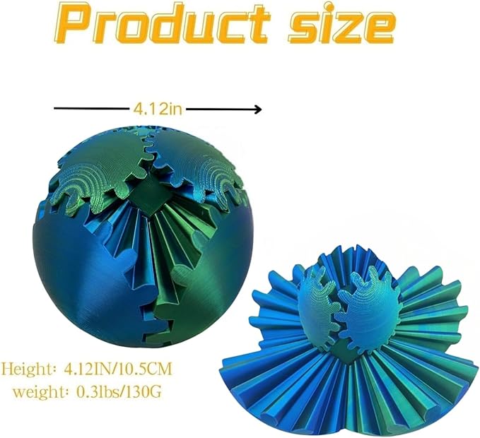 🔥Flash Sale-50% OFF Buy More Save More GearSphere - The Steampunk Whirling Wonder Fidget (Gear Ball)