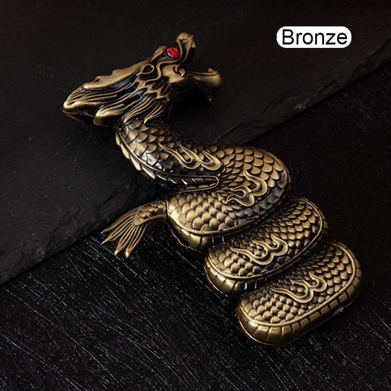 New Carved Dragon Shape Metal Lighter