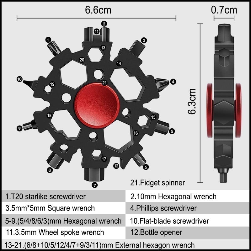 (NEW YEAR SALE - 50% OFF) 23 In 1 Multi-tool Fingertip Gyro Wrench - Buy 2 Free Shipping