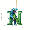 🔥Last Day Promotion - 70% OFF🎁🦖🦖Christmas Dinosaur Alphabet Ornaments🎁Customized By Your Choice Freely