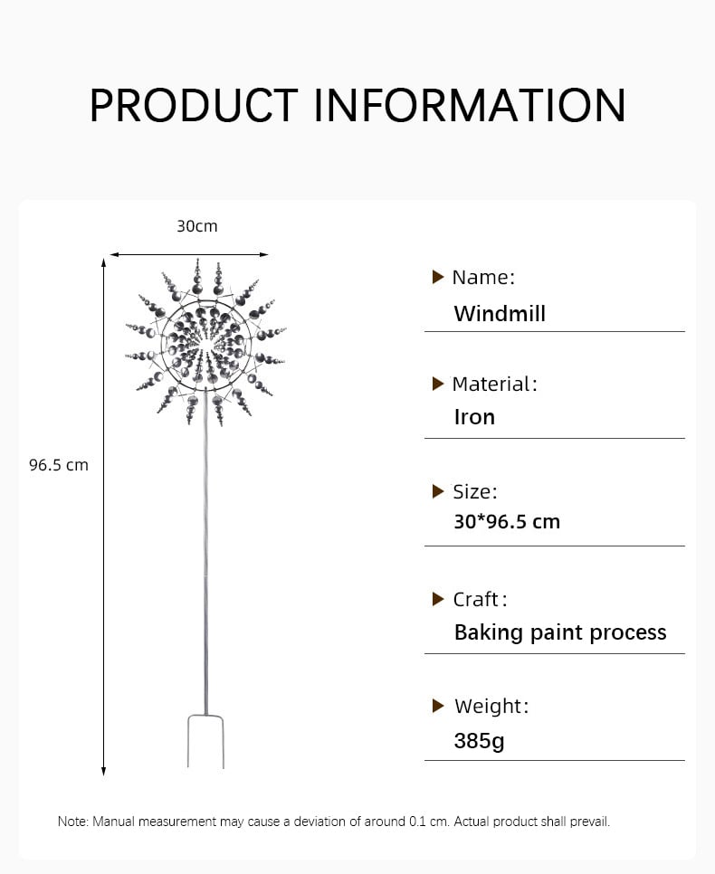 🔥 Celebrate July 4th with 50% OFF! Nordic Metal Wind Spinner Garden Yard Decor – Outdoor Iron Art Windmill Stake for Patio & Lawn Decoration