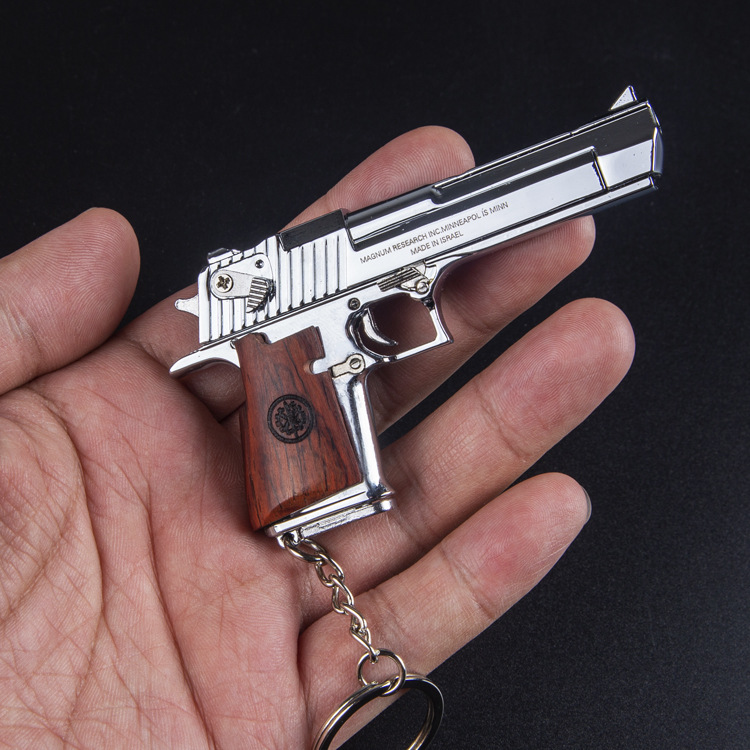 Desert Eagle Metal Gun Model Toy Keychain Pendant