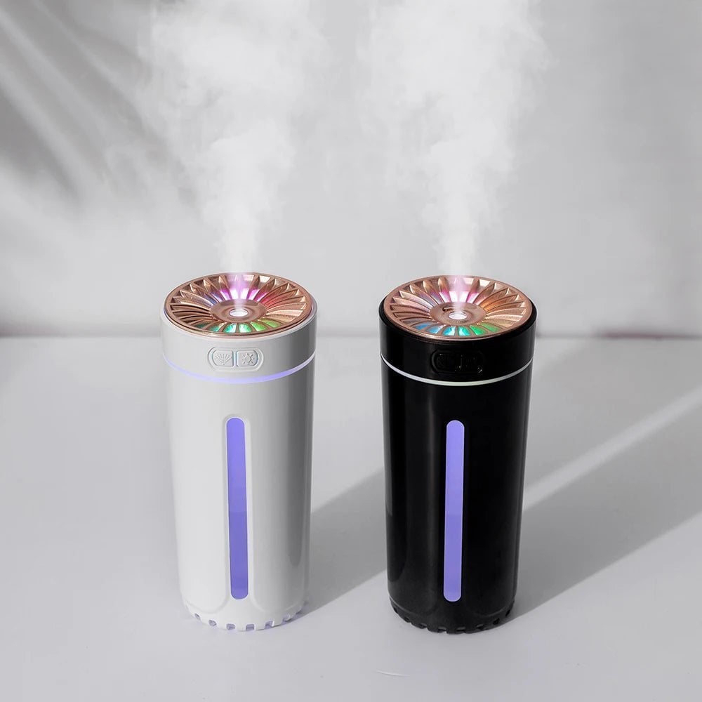Tragbarer, leiser USB-Autodiffusor mit LED-Licht💦