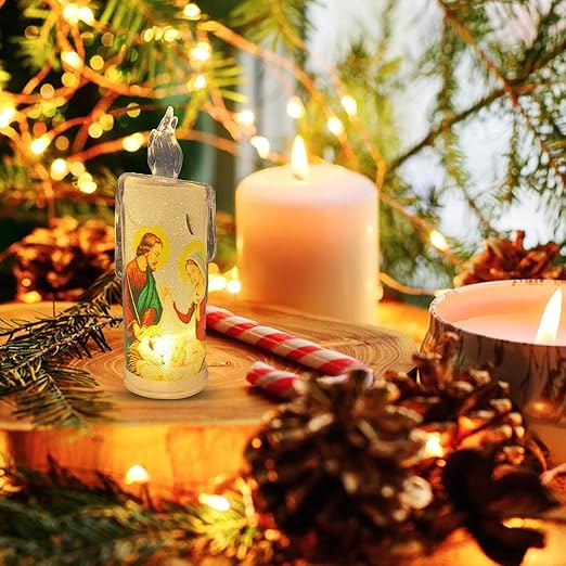 TikTok Last Day Promotion -60% OFF🎉LED prayer flameless candles, Jesus saints religious decoration, Christmas Easter gift🕯️🕯️