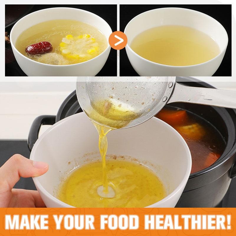 (🌲Early Christmas Sale- 48% OFF)Stainless Steel Oil Colander Spoon - Buy 2 Get 1 Free