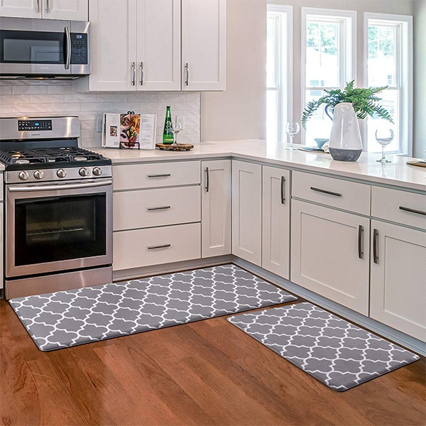 Anti-fatigue Kitchen Floor Mats Non-Slip Waterproof Carpet, Perfect for Kitchen, Laundry Room, Bathroom, Bedroom