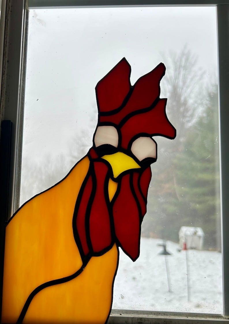 🔥HOT VENTA - 49%OFF 🎁 - Divertida Decoración De Esquina De Ventana -  🐓Gallo Que Mira Furtivamente