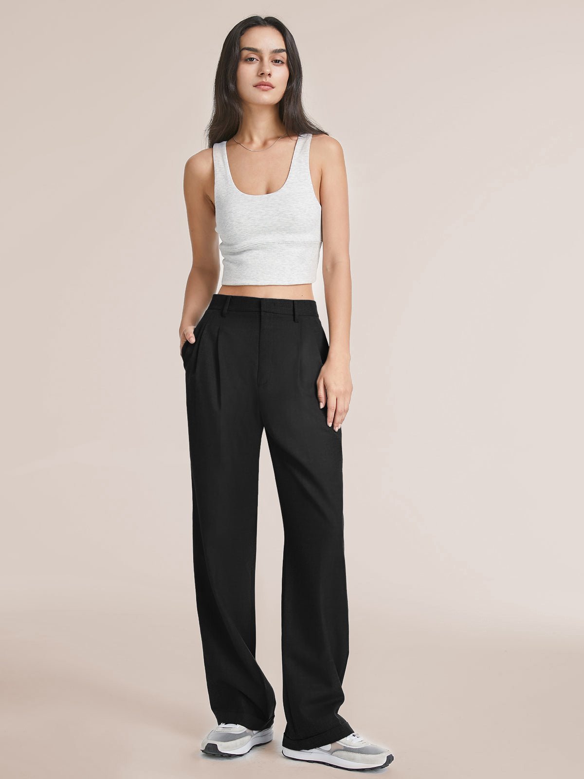 🔥Limited Time Sale 70% OFF🎉 THE EFFORTLESS TAILORED WIDE LEG PANTS (BUY 2 FREE SHIPPING)📦