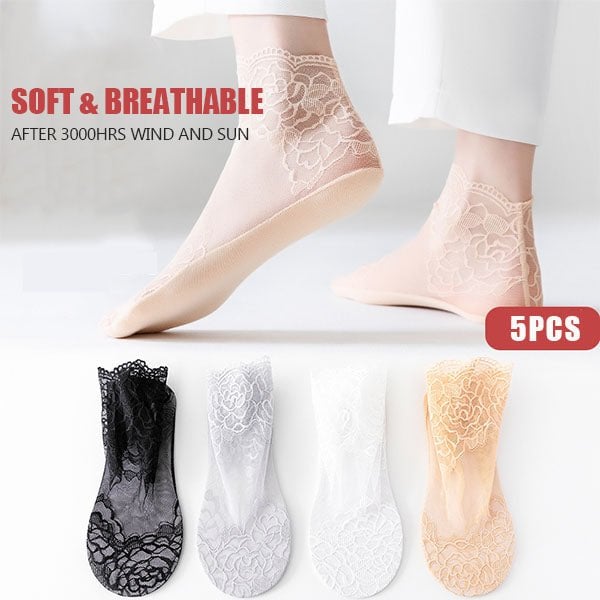 (❤Mother's Day Sale - Save 50% OFF) 3Pairs Ladies Fashion Lace Socks