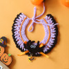 Whimsical Pumpkin & Purple Elegance Halloween Pet Hat