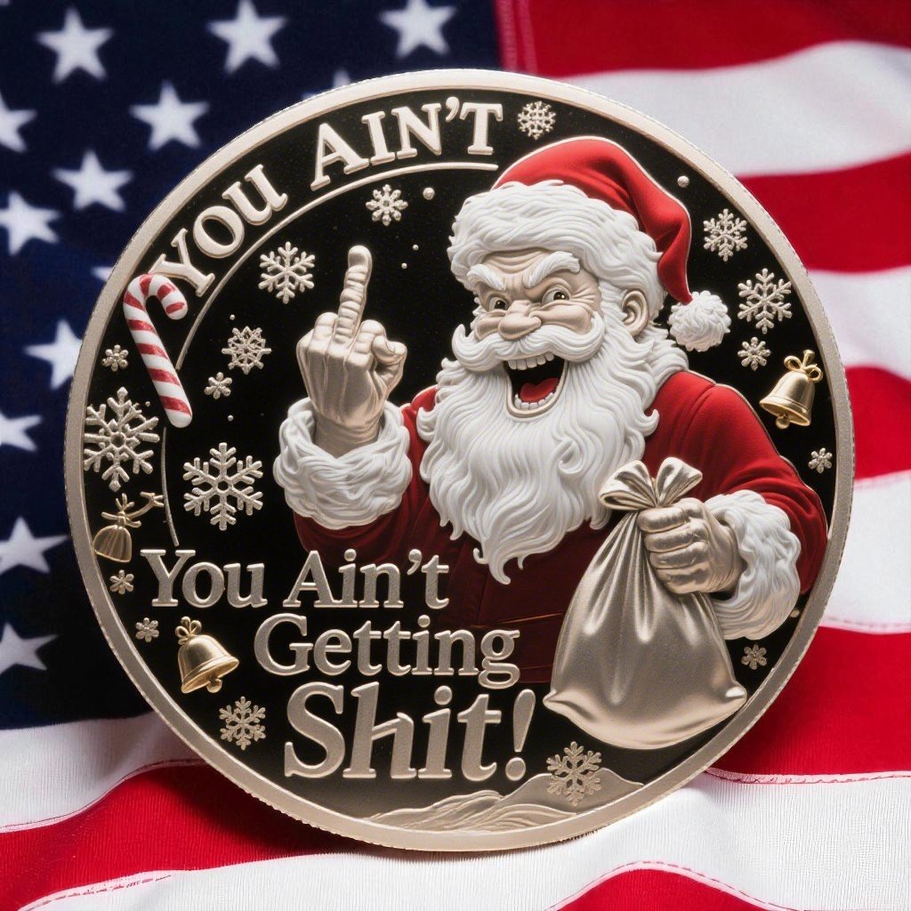 🎅You Ain't Getting Shit Coin – Funny Christmas Gift