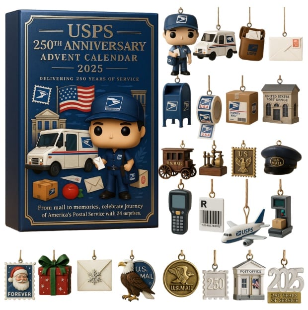 🔥Last Day 50% OFF -🎄USPS 250th Anniversary 2025 Advent Calendar