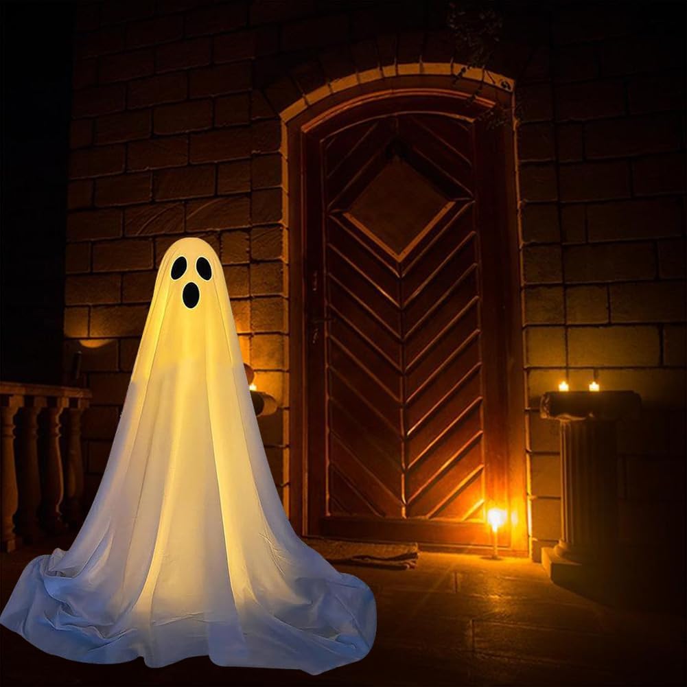 🔥Early Halloween Sale 49% OFF⏰Halloween LED Ghost Decoration(Adjustable Height: 16-83 in)