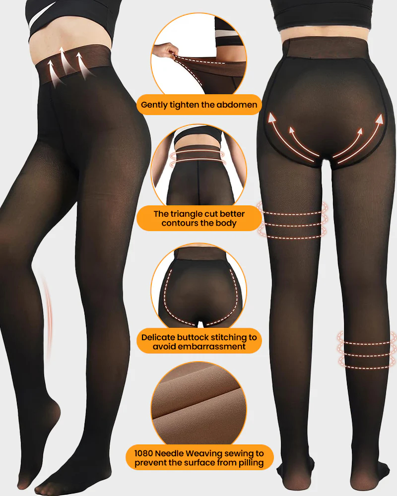 THE ORIGINAL! MAGIC VELVET LINED LEGGINGS • CLOSED FOOT (LOOKS LIKE PANTYHOSE)