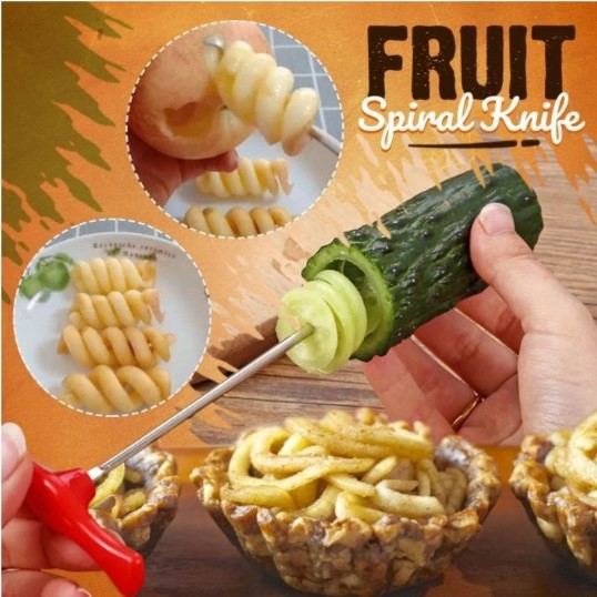 (🎅EARLY XMAS SALE - 48% OFF) Fruit Spiral Knife-BUY 2 GET 2 FREE