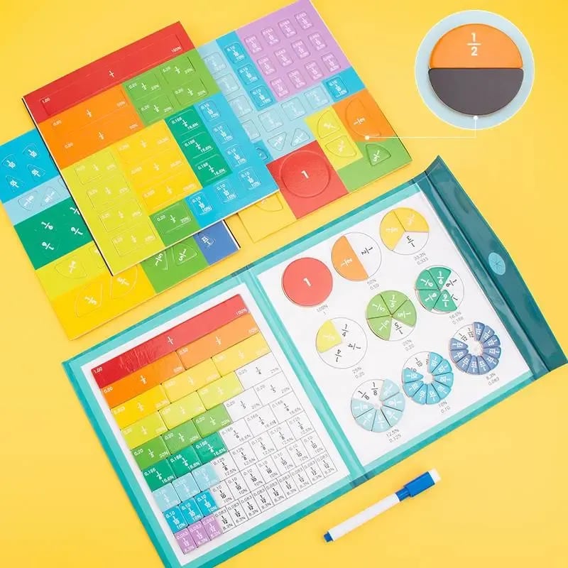 ⏰LAST DAY SALE 50% OFF💥Magnetic Fraction Demonstration Book