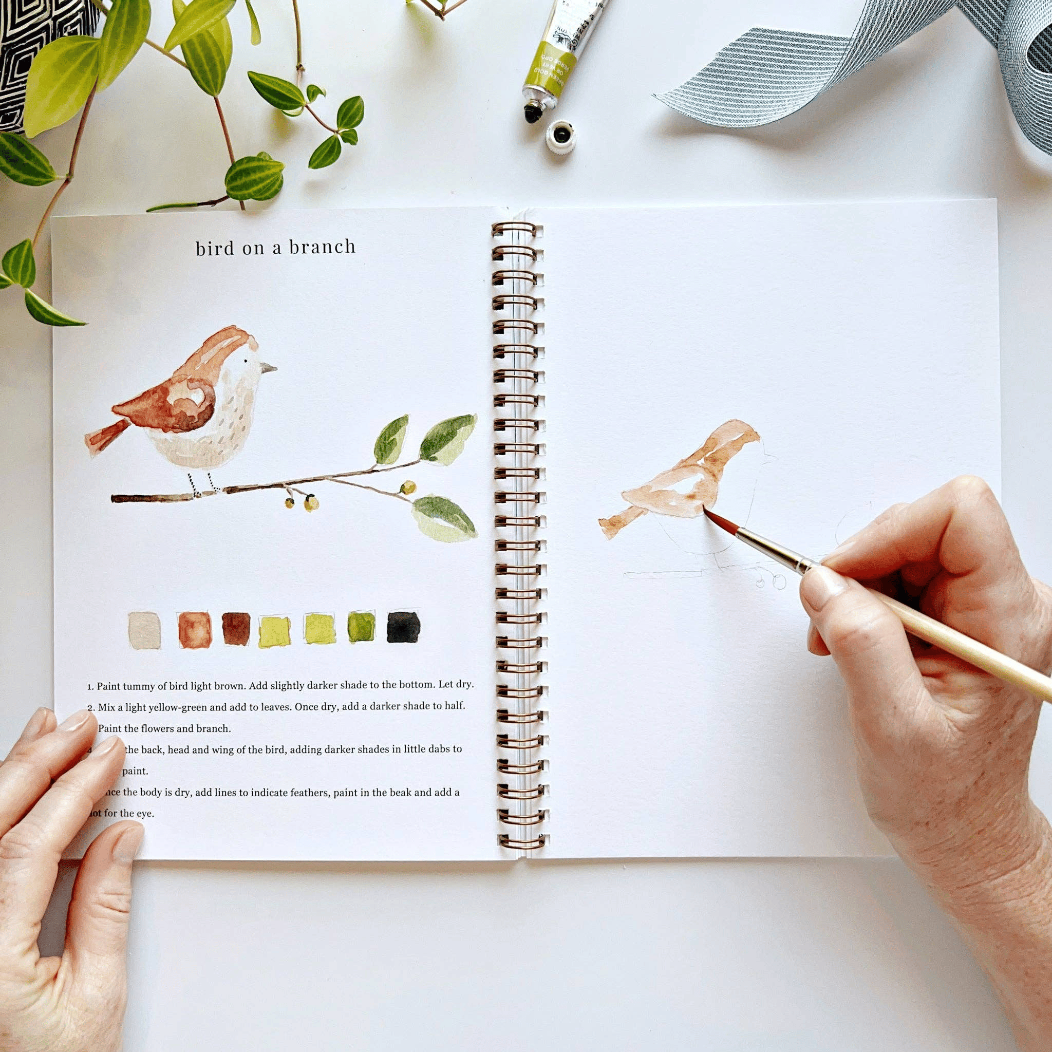 🔥LAST DAY 55% OFF - 🖼️Beginner-Friendly💕 Watercolor Workbook