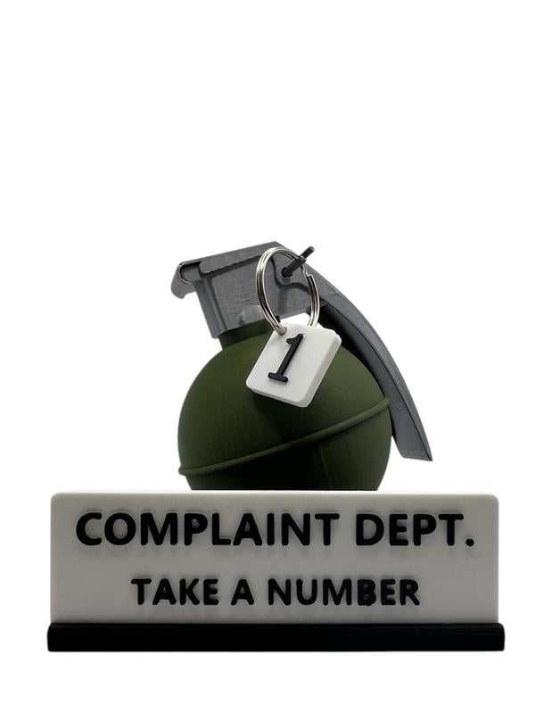💣Complaint Department Desk Sign – 3D Printed Gag Gift🔥Buy 2 Free Shipping