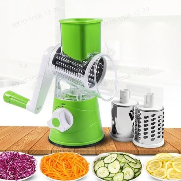 🔥3 in 1 Rotary Cheese Grater Vegetable Slicer