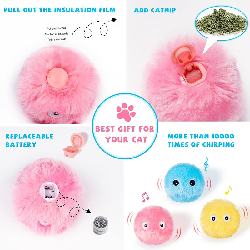 🔥Mother's Hot Sale- 🐱Smart Cat Toys Interactive Ball (Buy 3 Get 2 Free& Free Shipping⭐)