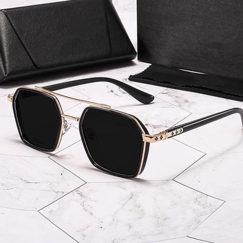 🔥(HOT SALE - 50% OFF) Double Beam Slim Retro PC Frame Optical Glass,BUY 2 FREE SHIPPING