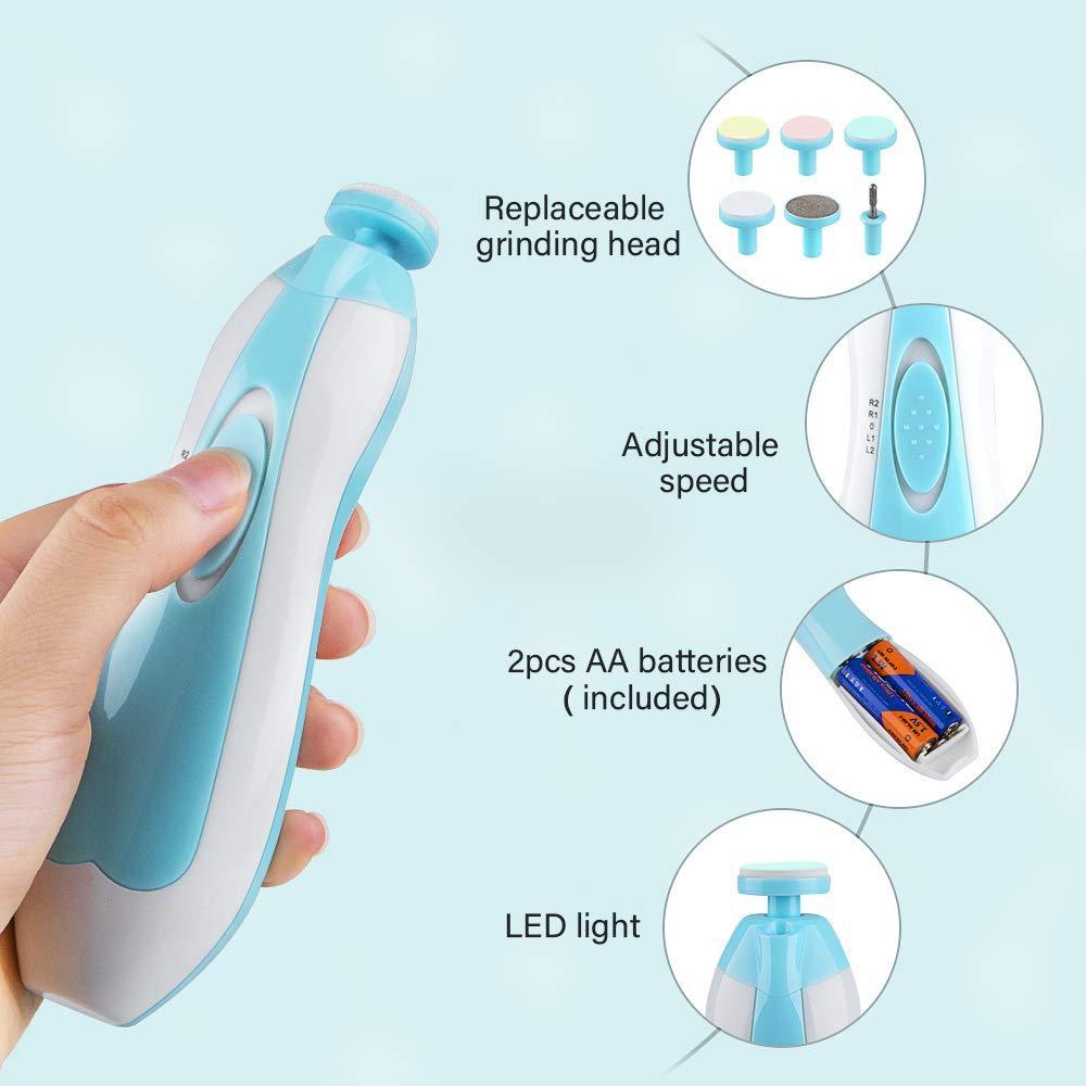 (🎄Christmas Hot Sale 48% OFF) Premium LED Baby Nail Trimmer Set, Buy 2 Get Extra 10% OFF & Free Shipping