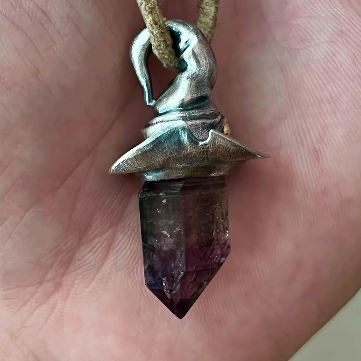🔥Last Day 50% OFF -🧙Witch's Magic Hat Amethyst Pendant