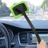 Windshield Cleaning Tool with 4 Washable Microfiber Pads