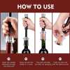 (🎄Christmas Hot Save 49% Off) Air Pump Cork Remover Wine Bottle Opener Set - Upgraded Cylindrical Gift Box