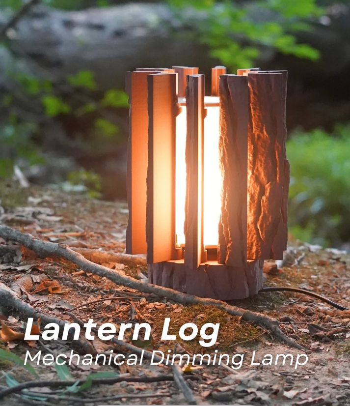 🔥This Week's Special Offer 49% OFF -Mechanically Dimming Lamp with Real Log Texture