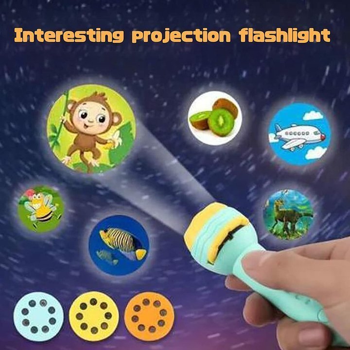 (🎅Early Christmas Sale- 49% OFF) Slide Projector Torch Projection Light(3 discs included)