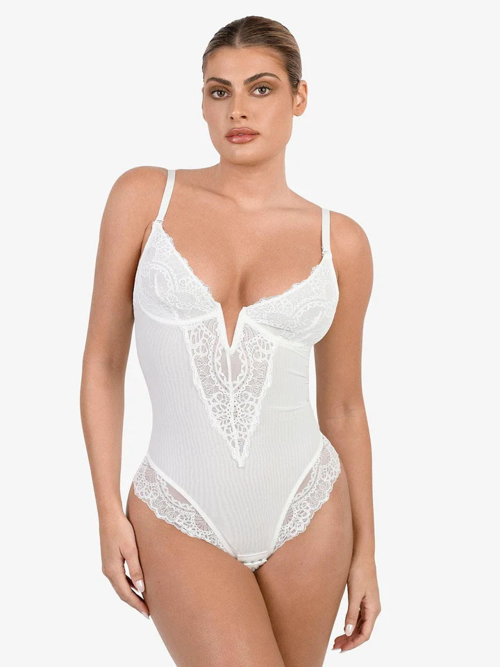 🔥Last Day Promotion 70% OFF🔥 Sexy Lace Deep-V Neck Bodysuits