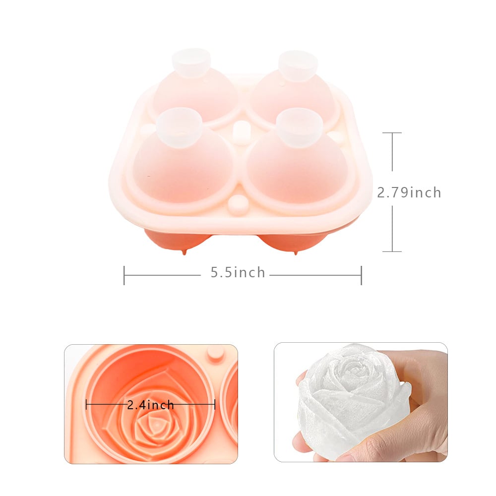 💥Flash Sale-50%Off💥3D Silicone Rose Shape Ice Cube Mold-🔥Buy 3 Get Extra 20% OFF