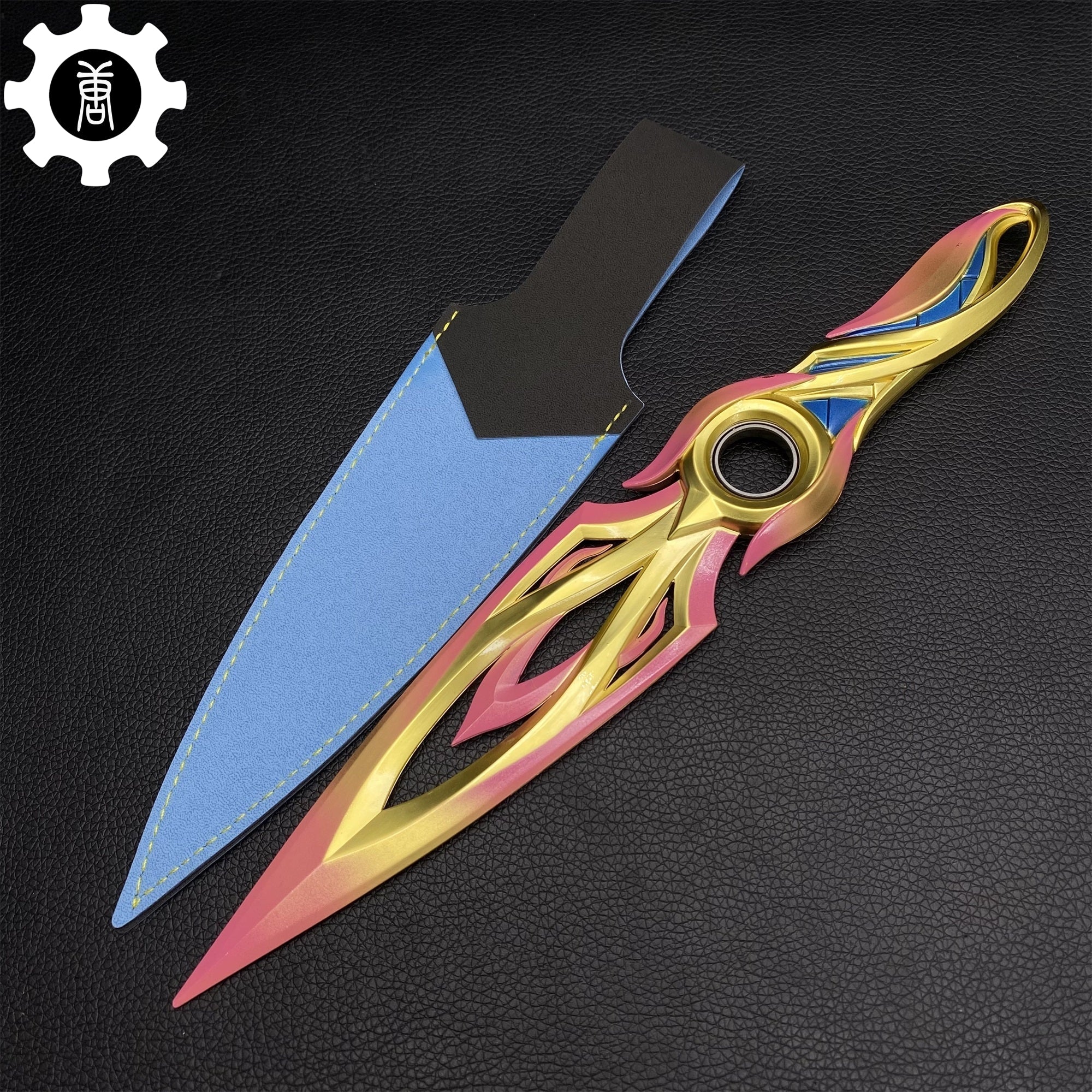 Metal Dull Blade Mystbloom Kunai 11'' Game Prop 3 Colors
