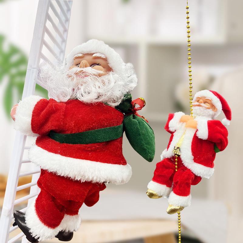 Electric Climbing Santa Claus Musical Toys