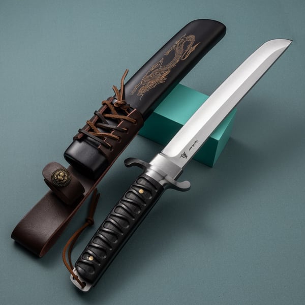High Quality Outdoor Knife with Scabbard - EDC Portable Camping Survival Knife