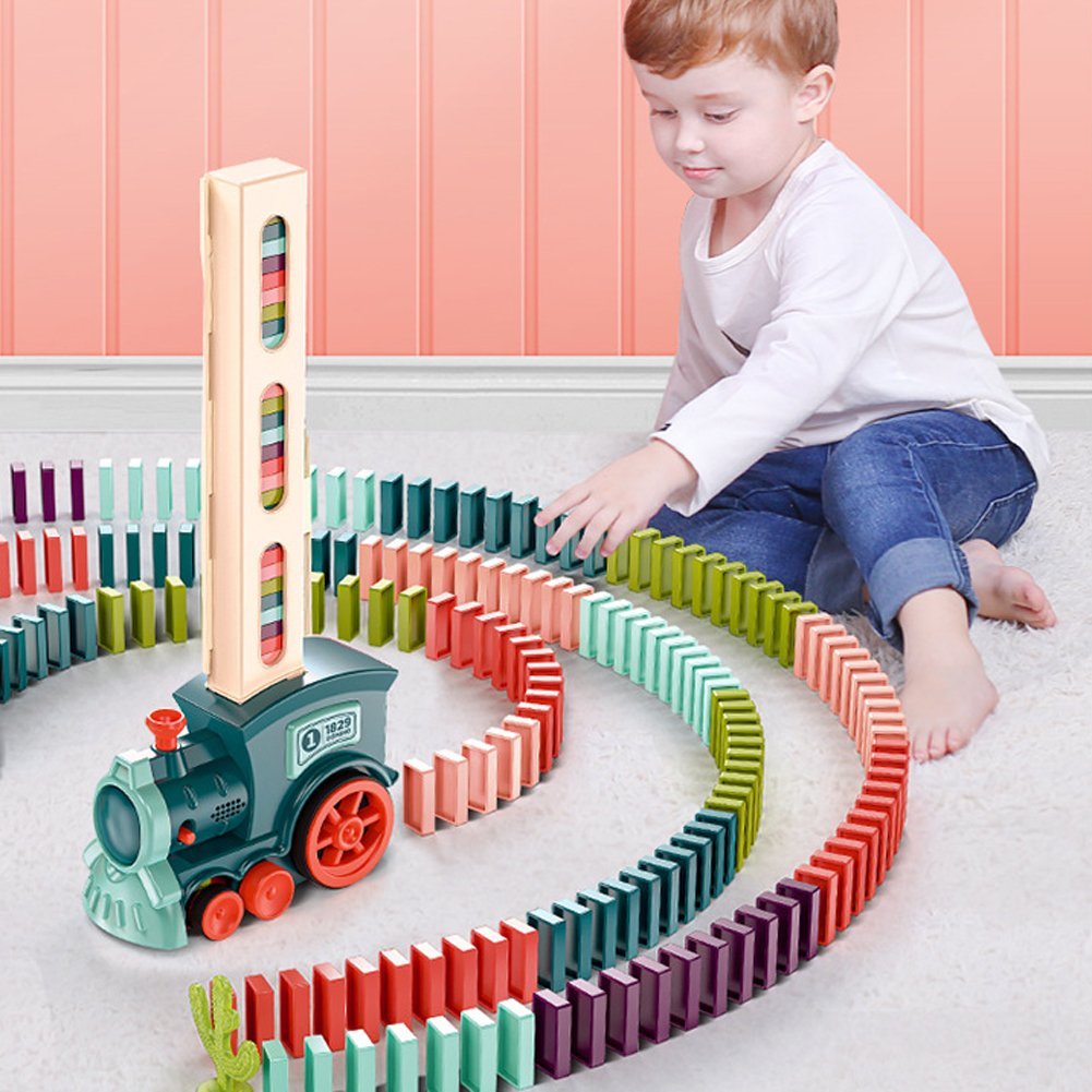 🔥Last Day Promotion 40% OFF🔥🔥 - Automatic Domino Train Educational Toy(BUY TWO GET FREE SHIPPING)