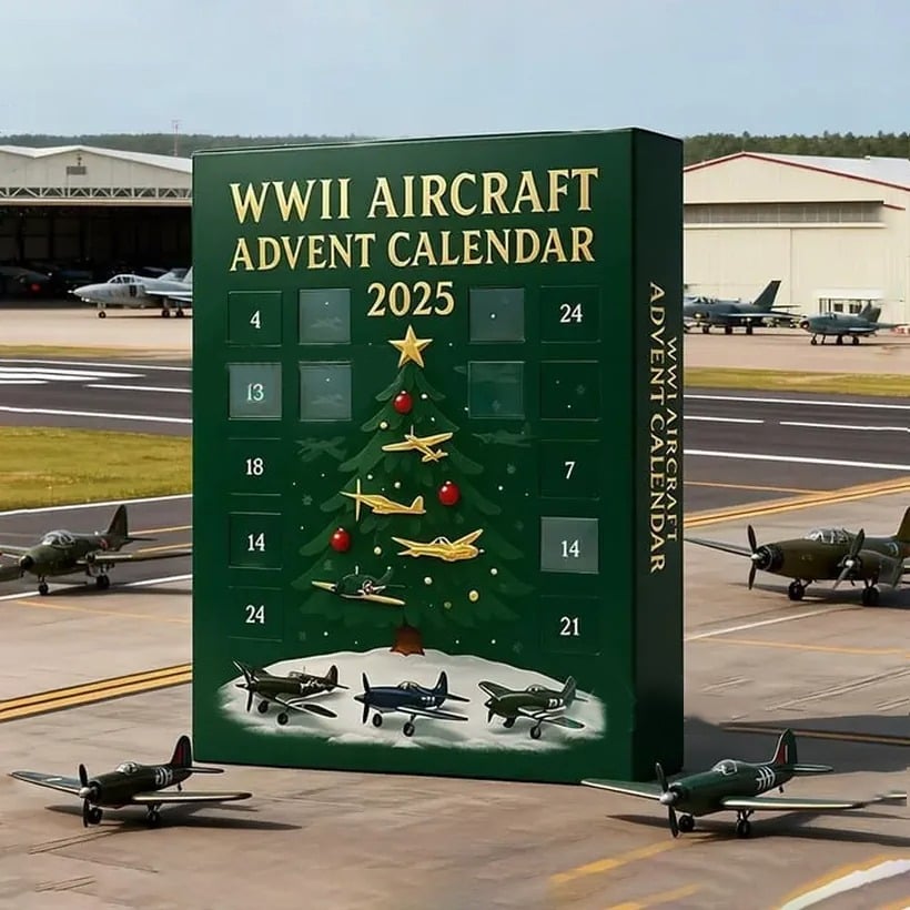 WWII Aircraft Advent Calendar — 24 Mini Warbirds to Unbox (2025 Edition) ✈️🎄