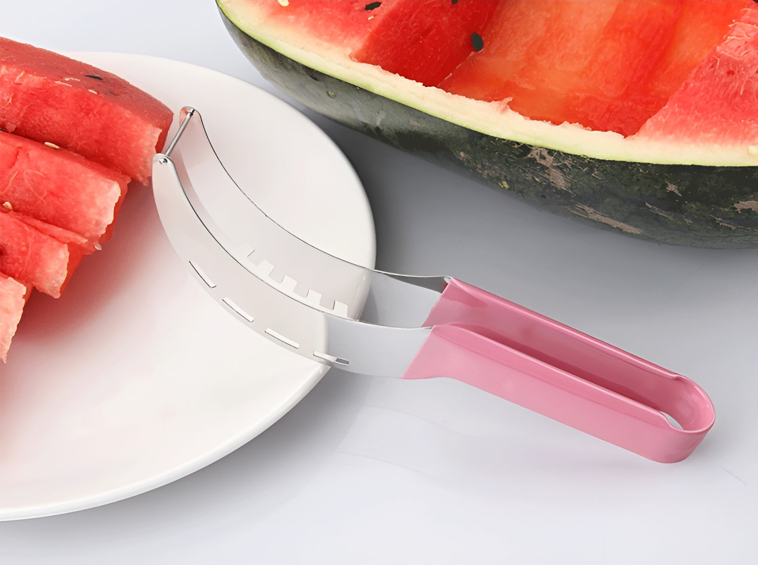 🔥Last Day 70% OFF, Stainless Watermelon Slicer, Buy 2 Free Shipping!