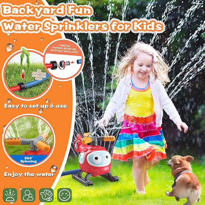 ⏰LAST DAY SALE 50% OFF💦Summer Bestseller - 2 in 1 Water Sprinklers T Ball Set