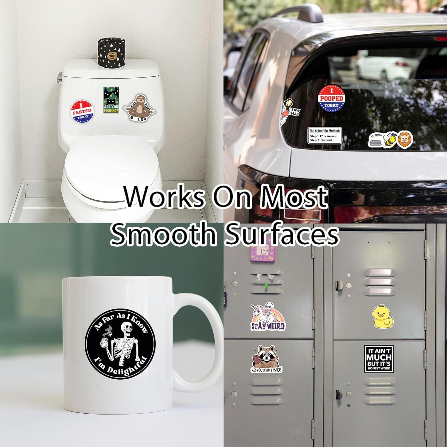 🤣Set of 130 Pcs Funny Saying Stickers