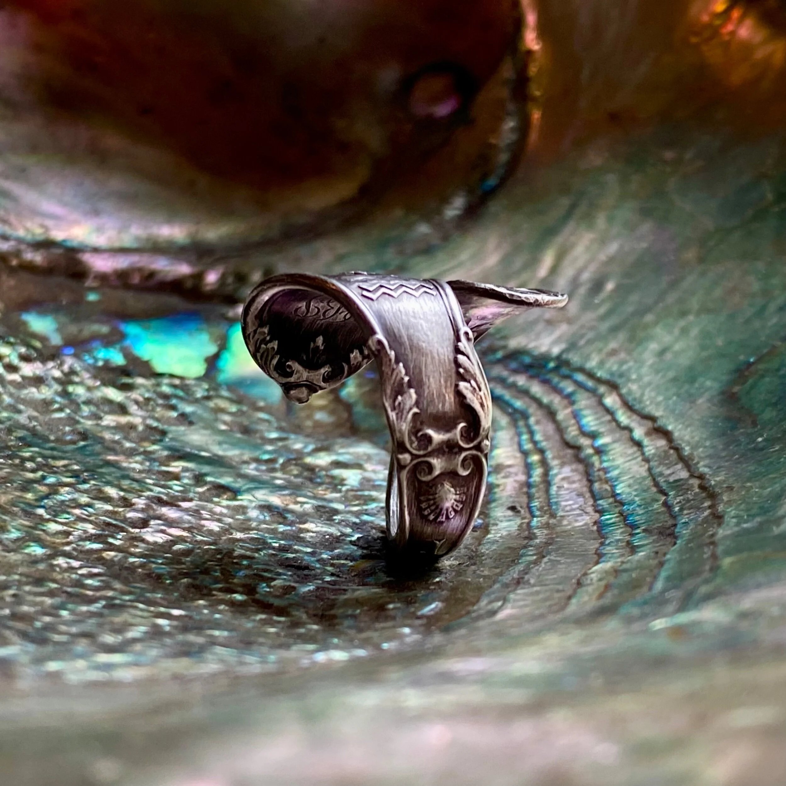 🔥LAST DAY 60% OFF✨Handcrafted Sterling Silver Spoon Ring - Made from Authentic Vintage Silver