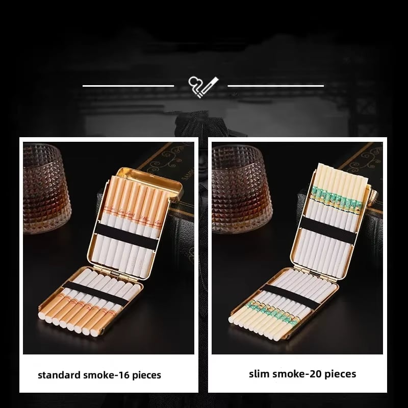 Retro Peaky Blinders Cigarette Case Hand-Carved Shelby