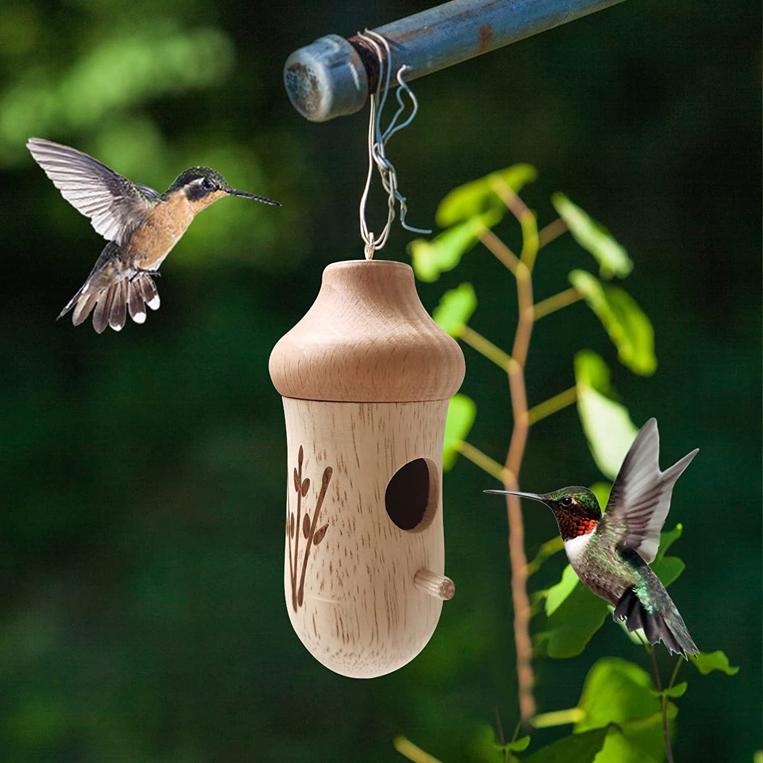 ⏳Limited Time 49% OFF💕Wooden Hummingbird House-Gift for Nature Lovers