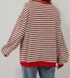 🔥 Women Oversized Striped Color Block Long Sleeve -Buy 2 Free Shipping