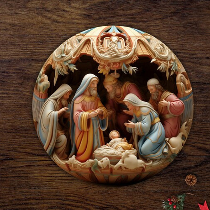 🌲Early Christmas Sale 50% Off🎅3D Nativity Christmas Ornament