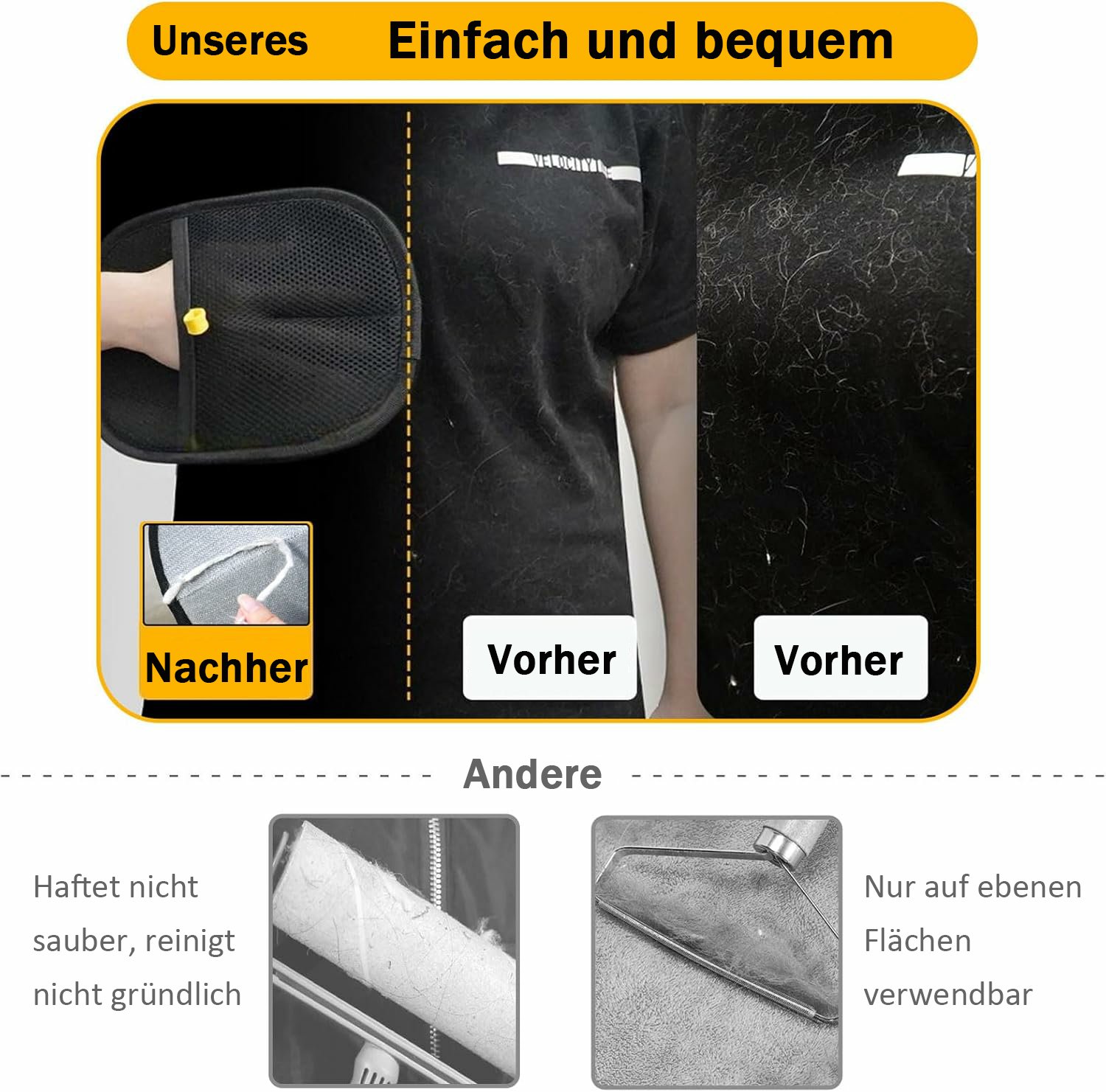 🔥Letzter Tag 49 % Rabatt🐾Tierhaar-Entferner-Handschuhe
