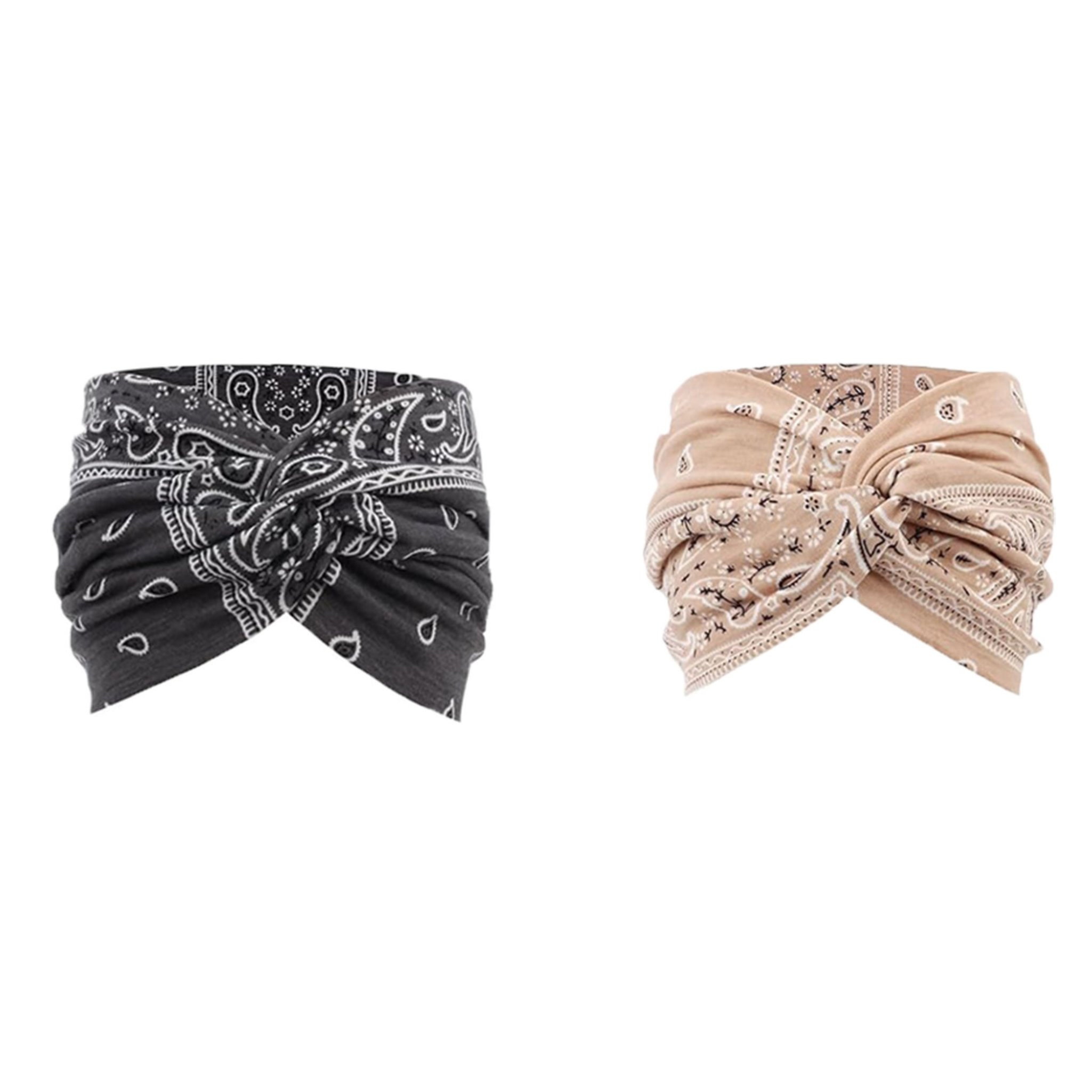 🔥Last Day Promotion 70% OFF🔥Boho Style&Paisley Print Hair Band Wide Elastic Hair Band(2PC)