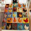 🎁TikTok Last Day Sale - 70% OFF🐓 Cozy Vintage Rooster Plaid Blanket 🧣 🎁Perfect Gift & Everyday Comfort! ✨
