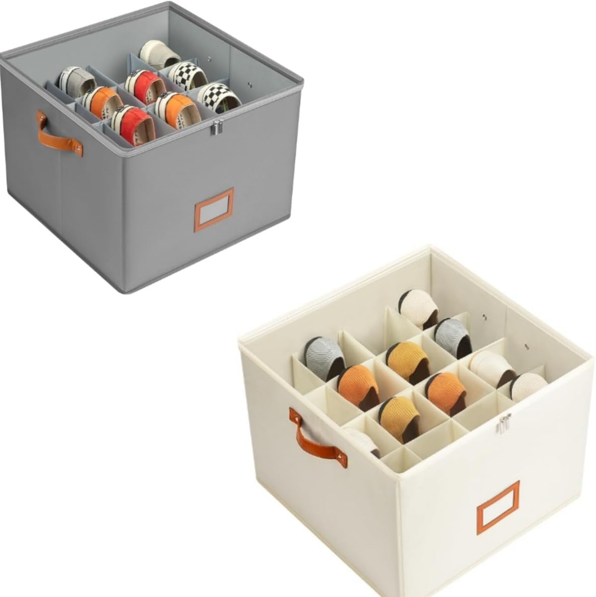 Last Day Sale -50% OFF🎉Fabric Shoe Organizer Storage Box